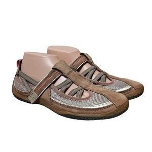 Sperry Top-Sider Mary Jane Sneakers Womens 9 Brown Leather Mesh 9051202